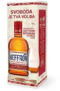 Heffron Rum 5y 38% 0,5l + 1x sklo GB
